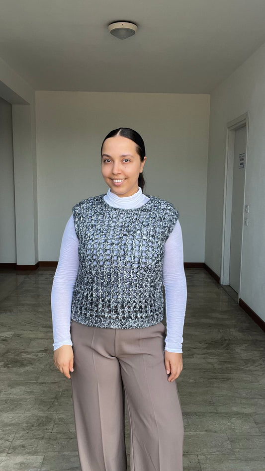 Gilet Oxford grigio