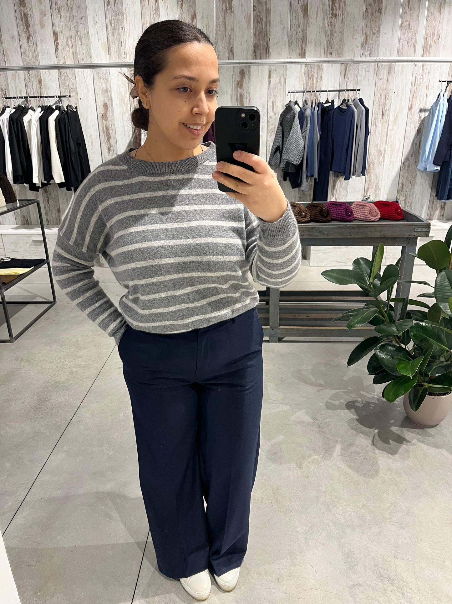 Pantalone palazzo blu - Altamira Milano