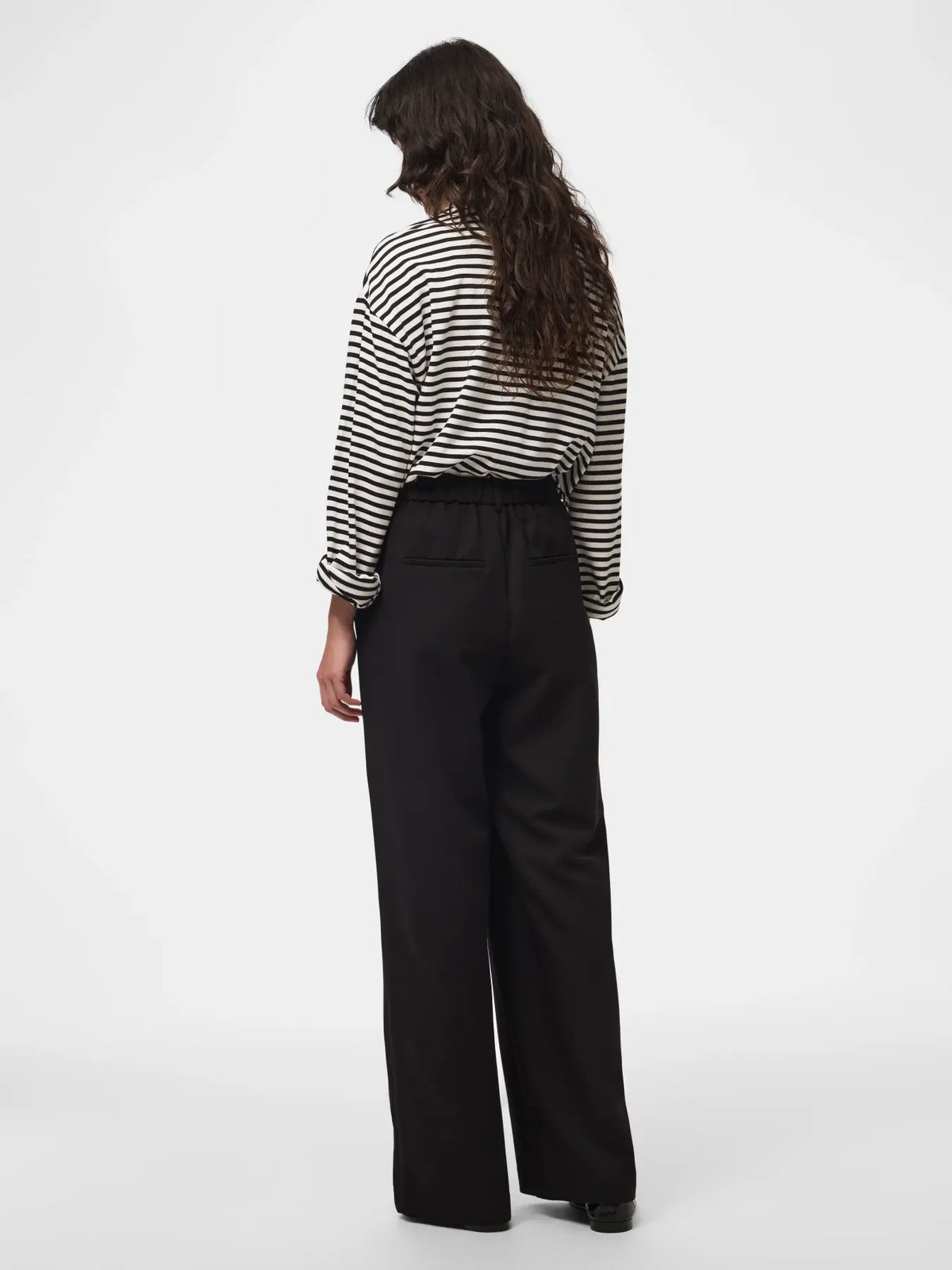 Pantalone palazzo Kamil nero - Pieces