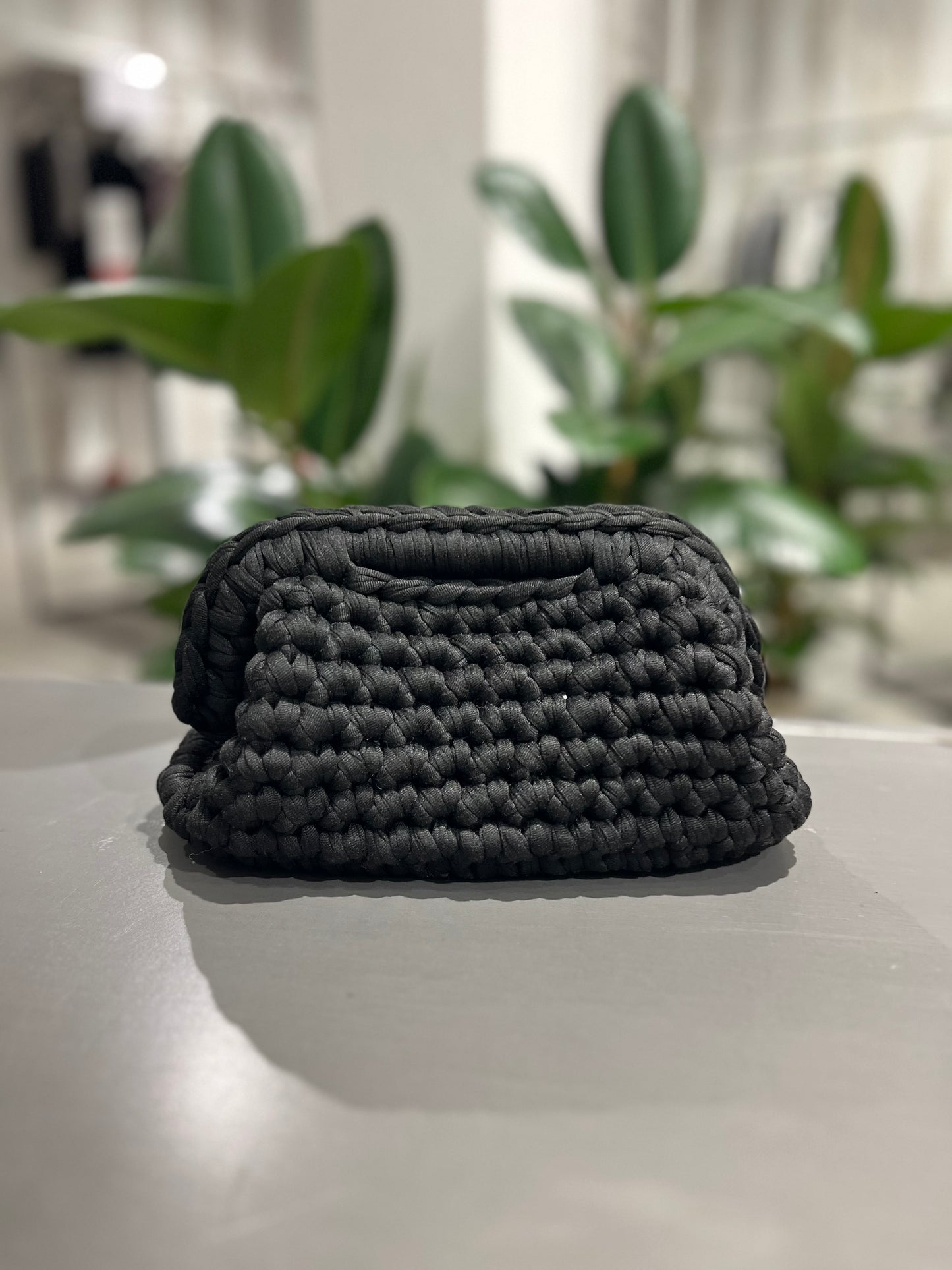 Borsa clutch bag fatta a mano nero - Global Riouch