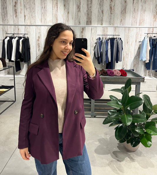 Giacca doppiopetto prugna - Altamira Milano