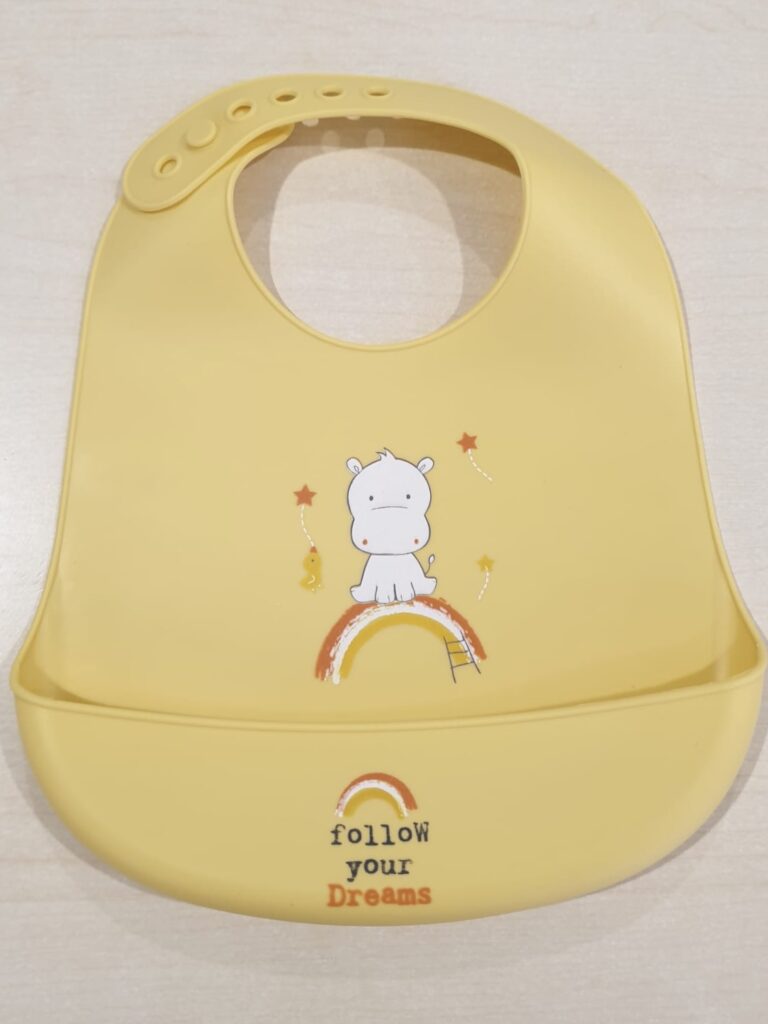 Bavaglino giallo in silicone - Ellepi