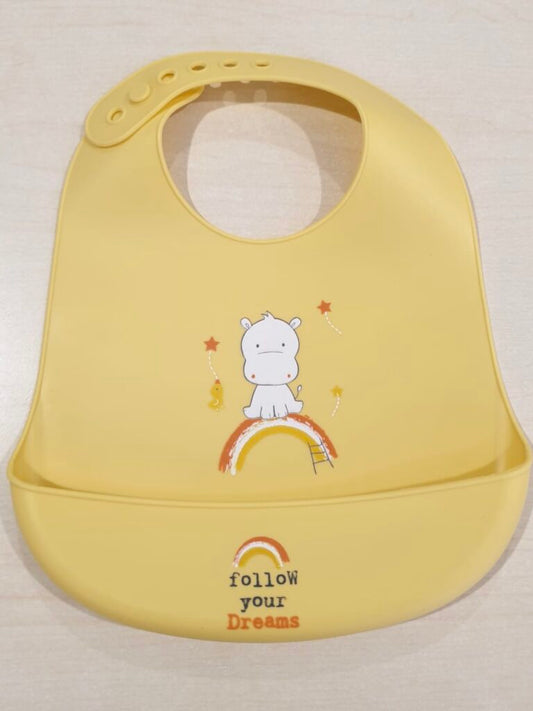 Bavaglino giallo in silicone - Ellepi