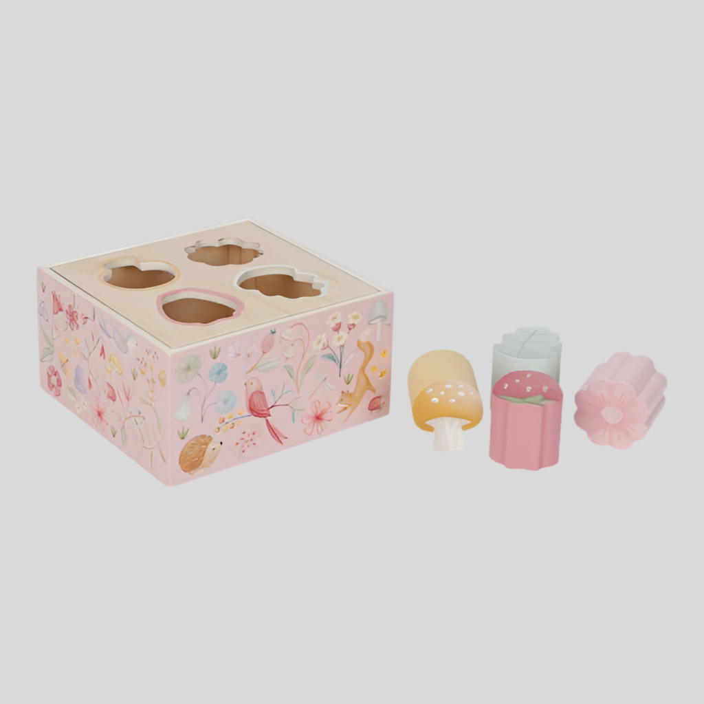 Cubo con forme ad incastro Fairy Garden - Little Dutch