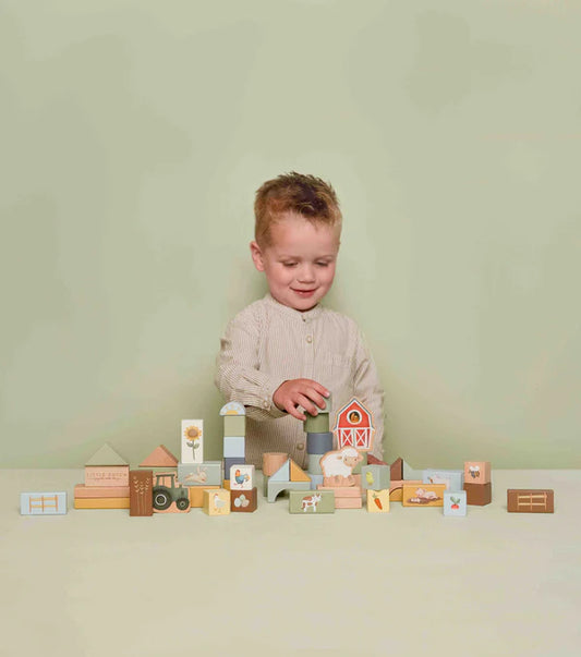 Cubetti da costruzione Little Farm - Little Dutch