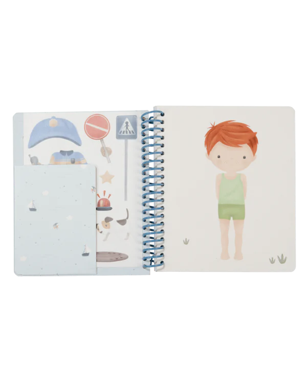 Libro Dress Me Up con Stickers - Little Dutch