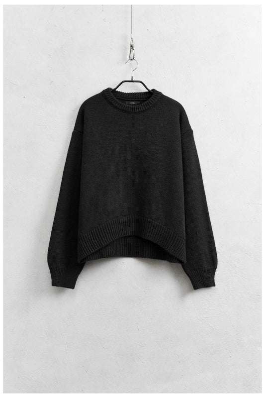 Maglione girocollo nero - Lumina