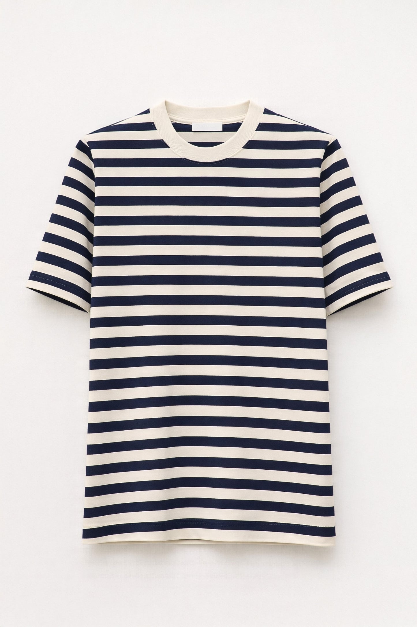 T-shirt a righe orizzontali in cotone - Lumina