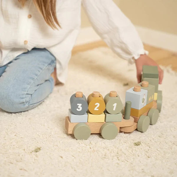 Trenino con costruzioni Little Farm - Little Dutch